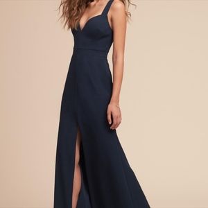 BHLDN Ansel Dress Navy Maxi Bridesmaid Formal